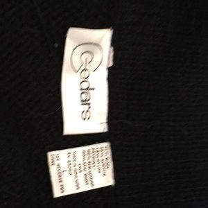 Black cardigan with fancy brown fringe